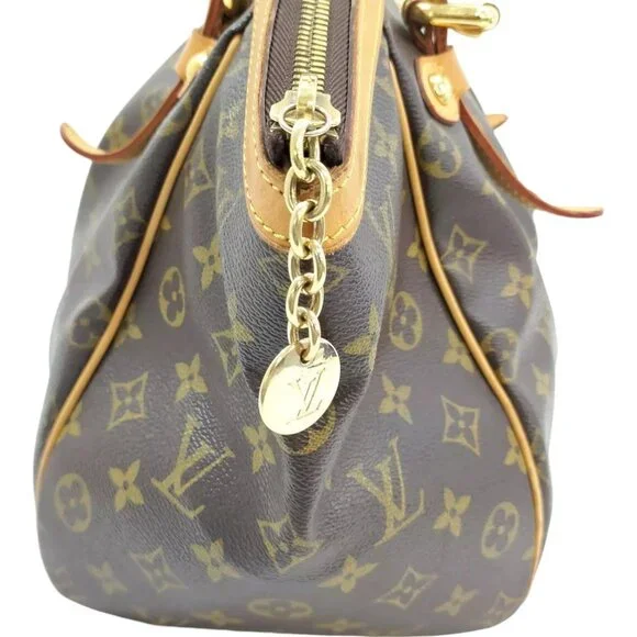 072411AL (S6) Louis Vuitton Tote Bag Tivoli GM Brown Monogram - Picture 2 of 9